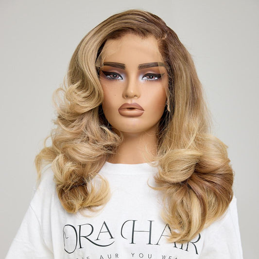 13x6 Layered Highlight Blonde Wig – 14”